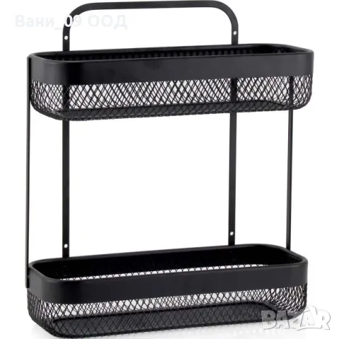 Метален кухненски органайзер на 2 нива , снимка 2 - Аксесоари за кухня - 48577133