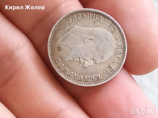 Българска сребърна монета 1 лев 1910 година 19292, снимка 8 - Нумизматика и бонистика - 56092812