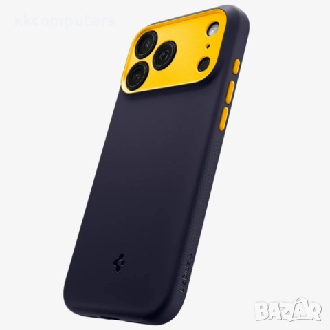 Оригинален кейс Spigen Nano Pop MagSafe и Протектори За iPhone 17 Pro Max (6.9), Тъмносин, снимка 4 - Калъфи, кейсове - 52041516
