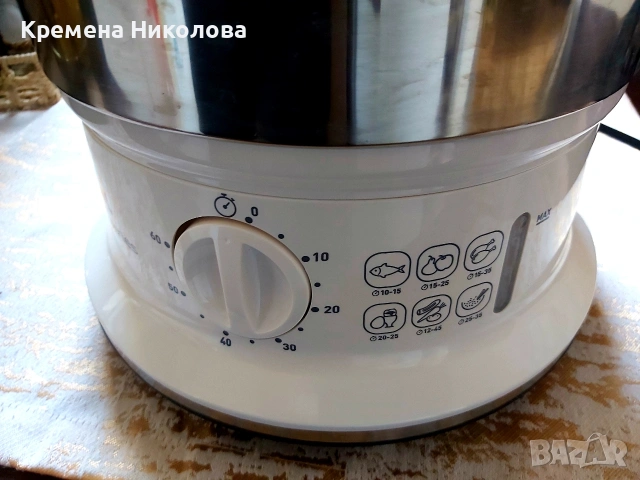 Електрическа пароварка , снимка 2 - Уреди за готвене на пара - 53902963