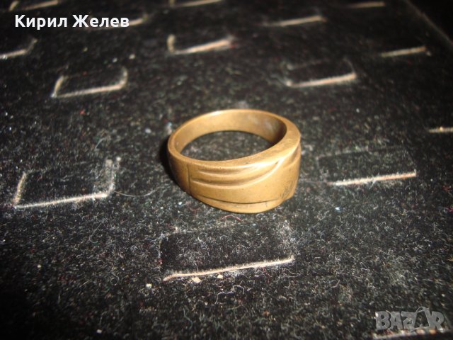 СТАР БРОНЗОВ ПРЪСТЕН с ПЕЧАТИ 14К и 585 за КОЛЕКЦИЯ МАЙСТОРСКИ ВИНТИДЖ РЕТРО СТИЛ 20791, снимка 11 - Антикварни и старинни предмети - 32175857