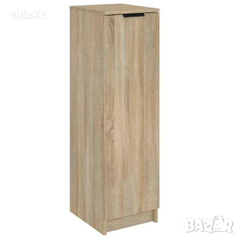 vidaXL Шкаф за обувки, сонома дъб, 30x35x100 см, инженерно дърво