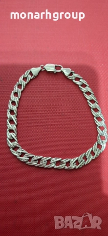 Сребърна гривна, снимка 2 - Гривни - 51967983