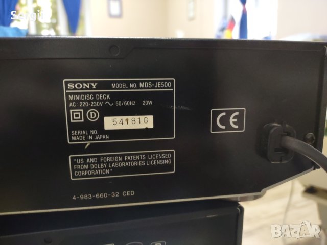 Минидиск Sony MDS-JE500, снимка 5 - Други - 42086126