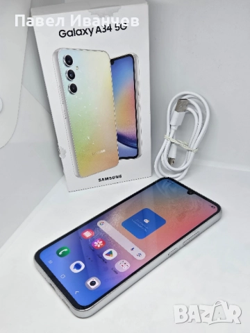 Samsung Galaxy A34 128Gb/6Ram Awesome Silver, снимка 2 - Samsung - 52446843