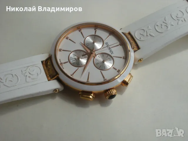 Balmain оригинален керамика и диаманти дамски ръчен голям часовник, снимка 2 - Дамски - 50017270