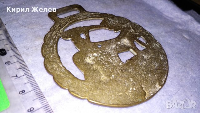 ИРЛАНДСКА ДВУКОЛКА Старо БРОНЗОВО ДЕКОРАТИВНО АРТ ПАНО за СТЕНА АНГЛИЯ 33978, снимка 5 - Пана - 38928028