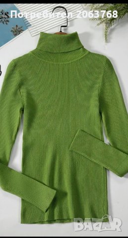 Зелена блуза-поло