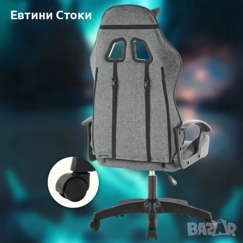 Ергономичен геймърски стол с пълна опора и комфорт, снимка 8 - Столове - 53165149