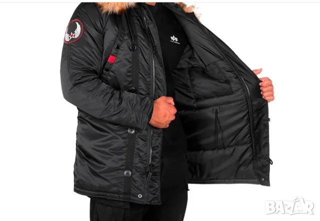 Яке / парка  Alpha industries N3B Airborne parka   размер Л, снимка 2 - Якета - 48655992