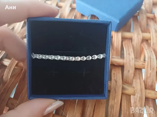 Сребърна гривна, снимка 1