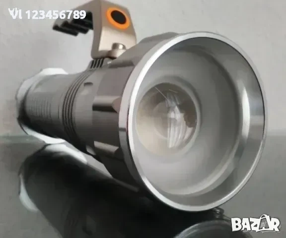 Мощен акумулаторен LED лед Фенер H-3405 28000w