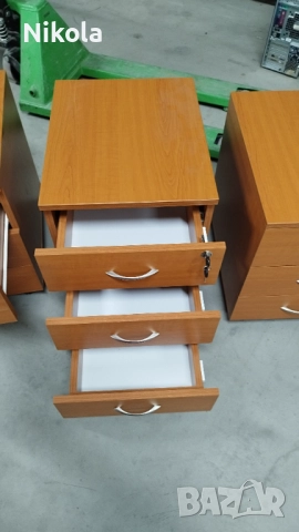 Шкафче на колела за бюро - контейнер с три чекмеджета 41/50/54 - 4бр, снимка 14 - Шкафове - 52148027