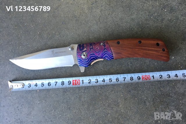  Сгъваем автоматичен нож Browning DA142 100x230, снимка 6 - Ножове - 39592191