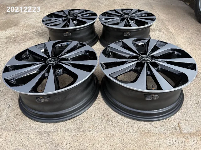 4 броя алуминиеви джанти за Toyota Auris,Corolla,Camry,Prius 17, снимка 14 - Гуми и джанти - 56199850