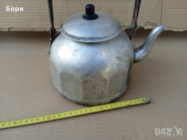 Стар български алуминиев чайник БДС, снимка 3 - Аксесоари за кухня - 35483340