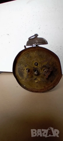 Стар немски здрав будилник "Юхангс", снимка 3 - Антикварни и старинни предмети - 54266406