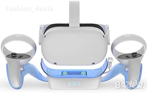  Магнитна докинг станция за зареждане слушалки контролер Oculus Quest 2, снимка 9 - Аксесоари - 40703422