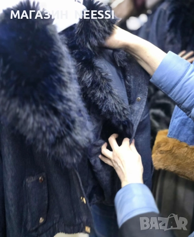 пухено яке с пух, снимка 2 - Якета - 52553022