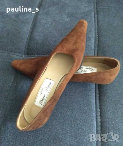Италиански обувки от еко велур , снимка 6 - Дамски елегантни обувки - 29917235
