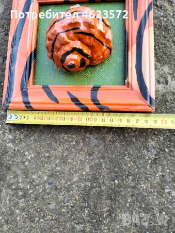 Декоративна картина с рапан, снимка 2 - Антикварни и старинни предмети - 53131342