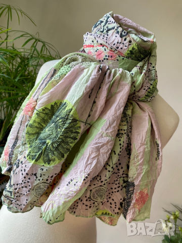 Летен шал в пастелни цветове, снимка 3 - Шалове - 44773419