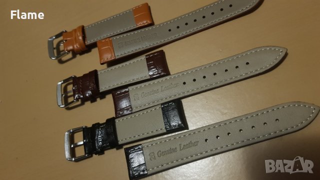 Кожени алигатор каишки за класически официален часовник  дрес , снимка 2 - Каишки за часовници - 42049673