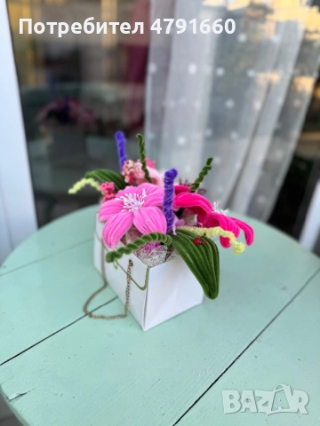 Ръчно изработен букет за всеки повод, снимка 8 - Изкуствени цветя - 54140239