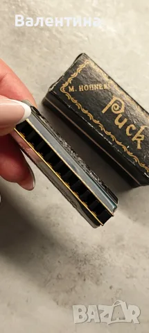 Hohner Puck – миниатюрна хармоника в тон C с оригинална кутия, снимка 8 - Духови инструменти - 55730619