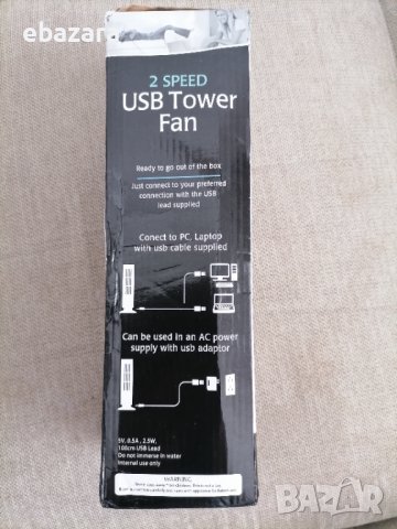 Вентилатор кула USB, снимка 5 - Вентилатори - 38172978