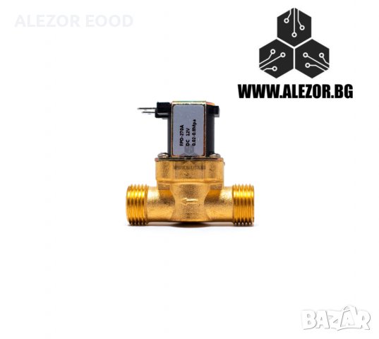 Соленоиден Клапан 1/2, 12V DC, NC, Месинг, До 8 Bar Налягане, 5 До 32 Л/ Мин, 20200123, снимка 3 - Други машини и части - 30007035