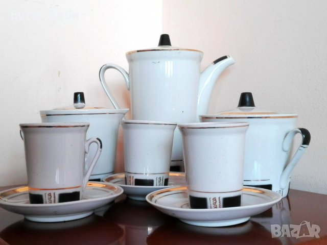 Съветски порцеланов сервиз, снимка 10 - Антикварни и старинни предмети - 36772467