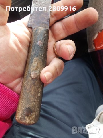 Стар кован овчарски нож, снимка 3 - Антикварни и старинни предмети - 42835980
