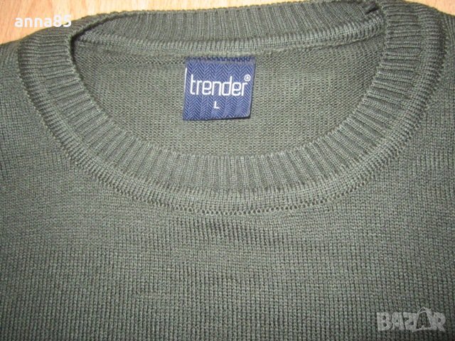 Зелен тънък пуловер р-р Л, снимка 4 - Пуловери - 31044371