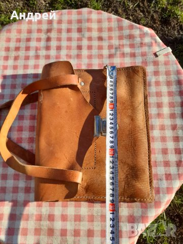 Стара кожена чанта #14, снимка 4 - Други ценни предмети - 31960068