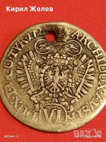 Сребърна монета 6 кройцера 1724г. Карл шести Австрия за КОЛЕКЦИЯ 53001, снимка 12 - Нумизматика и бонистика - 53097531