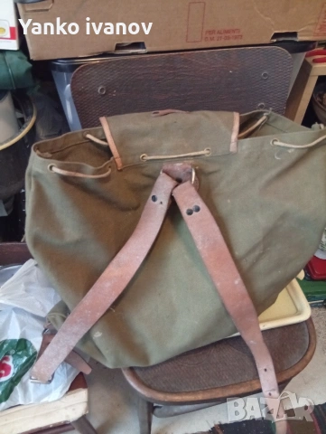 стара брезентова раница, снимка 2 - Екипировка - 53356988
