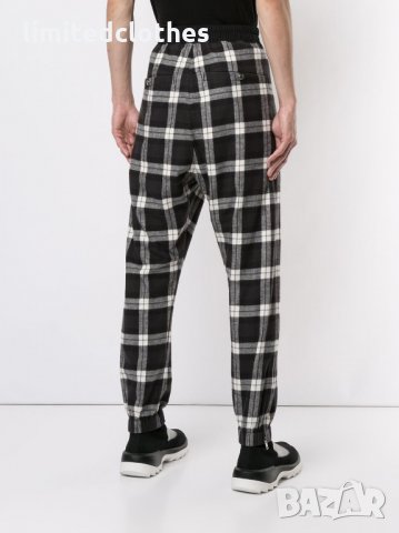RICK OWENS DRKSHDW Check Print Мъжки Панталон / Долнище size M / L, снимка 3 - Панталони - 30825144