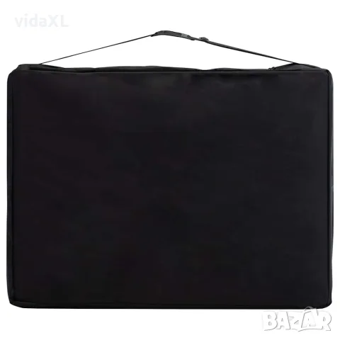 vidaXL Сгъваема масажна кушетка, 2 зони, дърво, розова, снимка 8 - Кушетки - 56146018