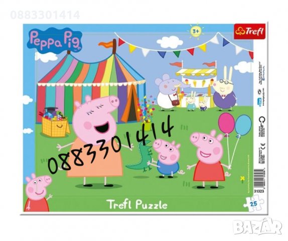 Пъзел Пепа Пиг Пес Патрул Спайдърмен Замръзналото кралство Колите, снимка 2 - Образователни игри - 29702827