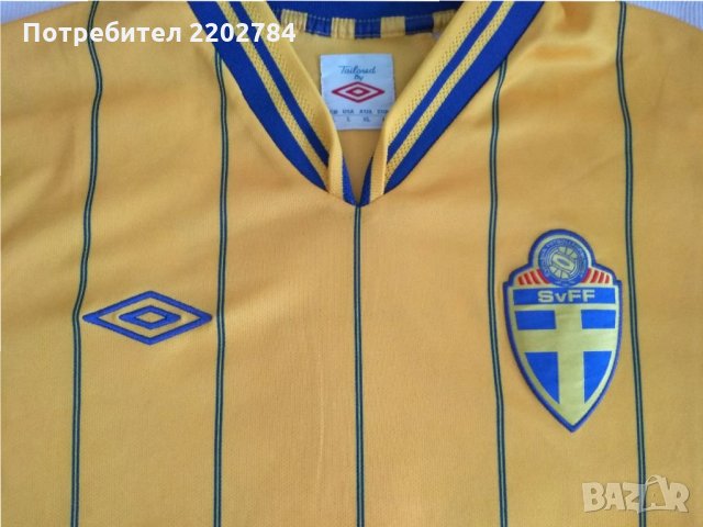 Оригинална тениска на шведската футболна асоциация SvFF, снимка 3 - Фен артикули - 34403186