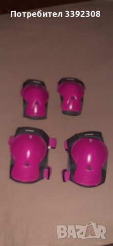 Комплект детски протектори за колоездене xxs розови, снимка 1 - Спортна екипировка - 37753489