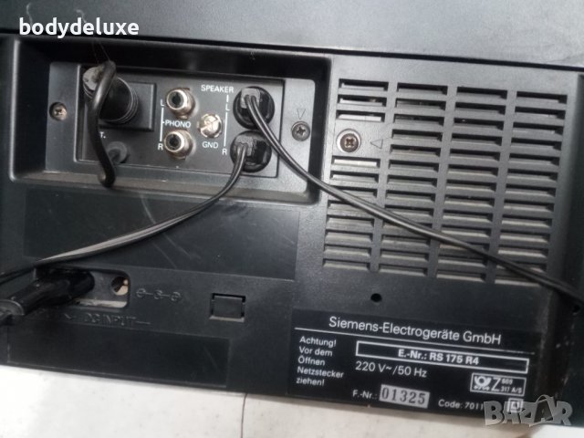 Siemens RS175 радио-касетофон, снимка 6 - Радиокасетофони, транзистори - 24822393