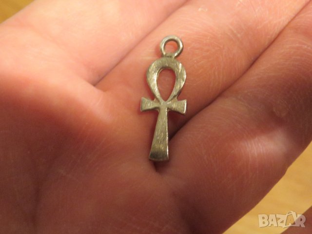 сребърен медальон, сребърно колие, сребърен кръст сребърен египетски кръст на вечноста  АНХК сребро, снимка 4 - Колиета, медальони, синджири - 29306942