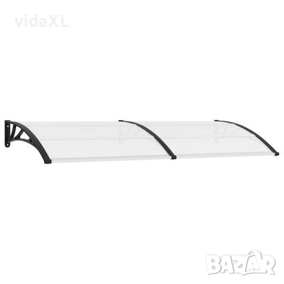 vidaXL Навес за врата 240x100 см PC（SKU:141760, снимка 1 - Други стоки за дома - 44619157