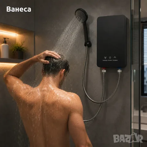 Термостатичен проточен бойлер 5500W с моментално загряване на водата за 3 секунди, снимка 4 - Бойлери - 56233191