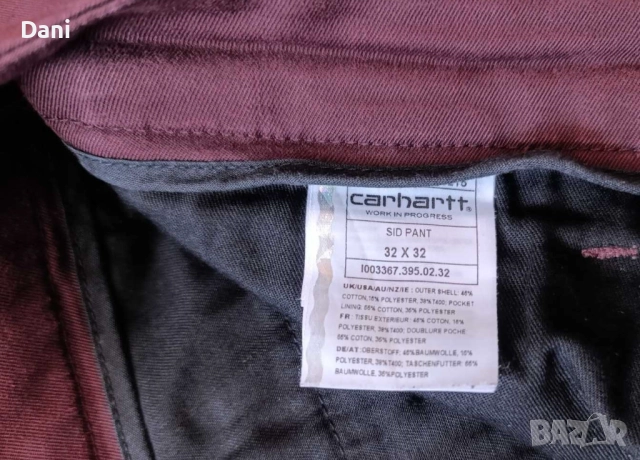 Carhartt WIP Sid Pant панталон, снимка 3 - Панталони - 51839693