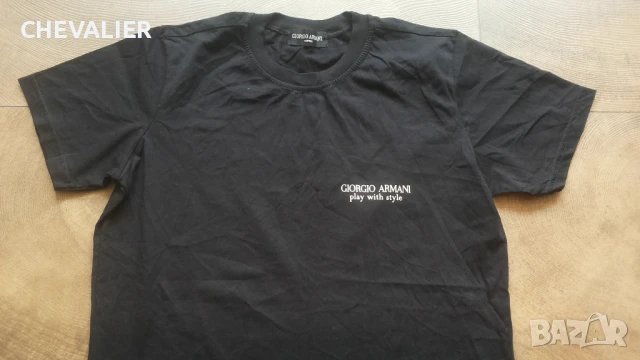 GIORGIO ARMANI Parfums T-Shirt Размер S-M тениска 10-67, снимка 2 - Тениски - 50633424