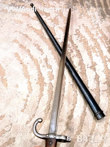 Френски щик нож байонет ГРА GRASS M1874 Waffenfabrik Steyr 1885 гръцка поръчка, снимка 5 - Антикварни и старинни предмети - 53957779