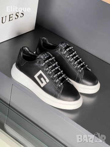 мъжки маратонки от естествена кожа guess , снимка 3 - Маратонки - 52509694